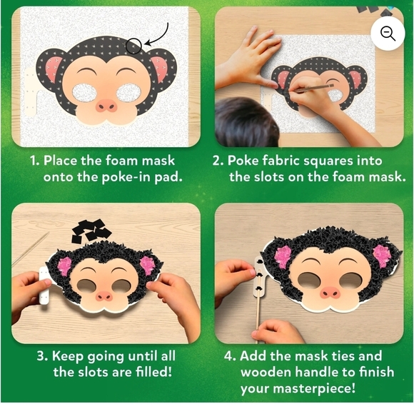 Skillmatics Foil Fun Unicorns and Princesses & Poke In Art Animal Masks - Picture 10 of 14